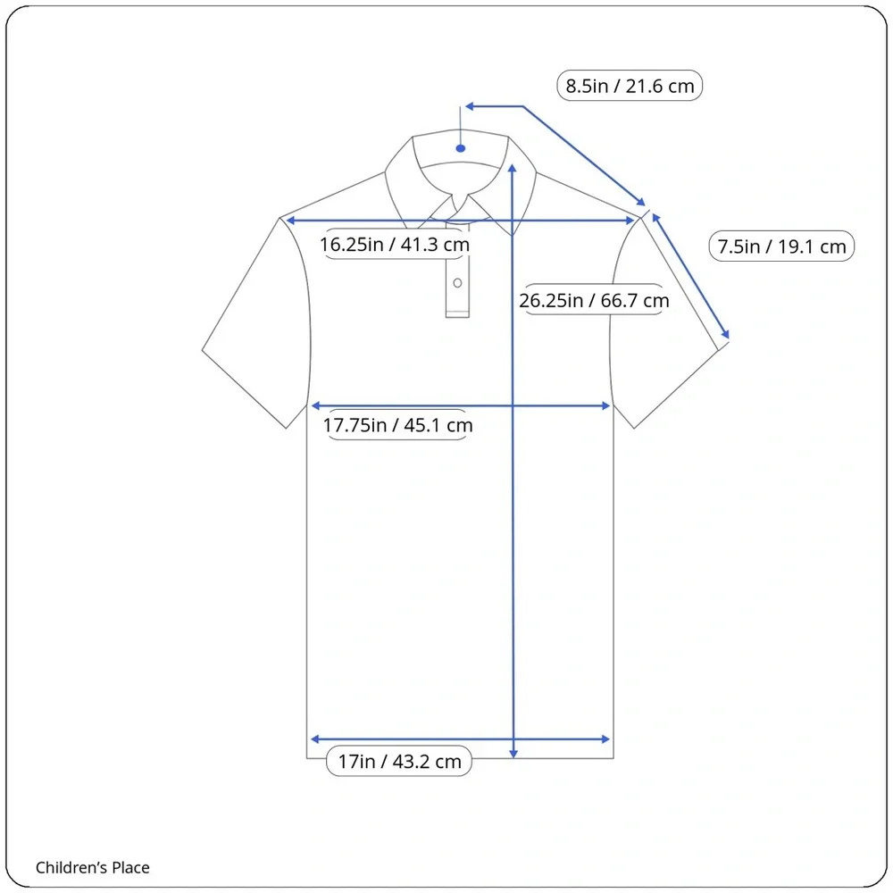 Children’s Place Boys Short Sleeve Polo Shirt - Picture 6 of 6